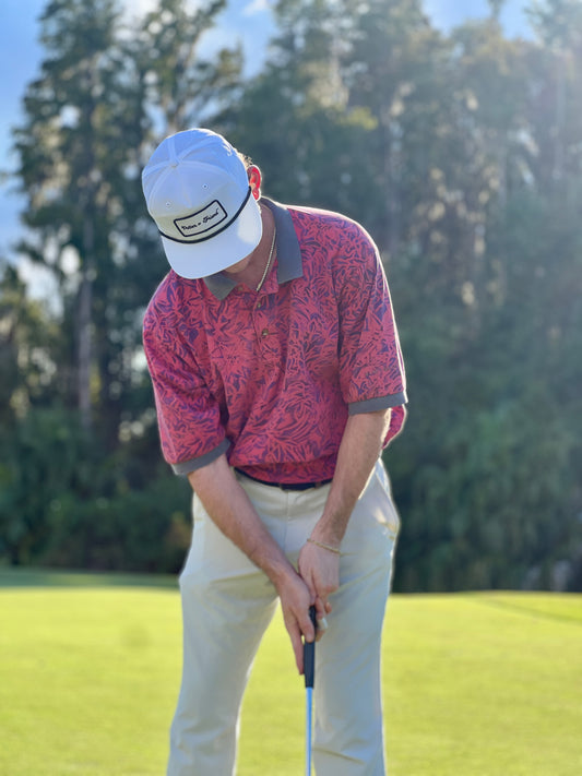 Classic Patch Hat - White w/ Black Rope