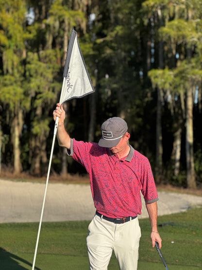 Classic Patch Hat - Charcoal w/ White Rope