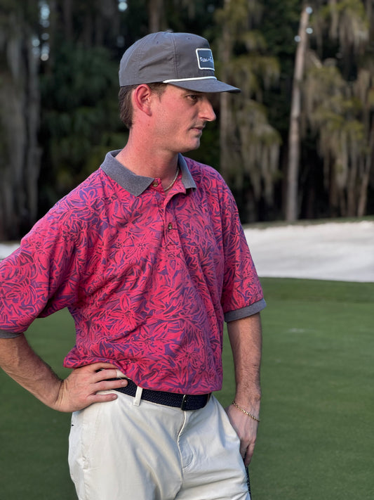 Classic Patch Hat - Charcoal w/ White Rope