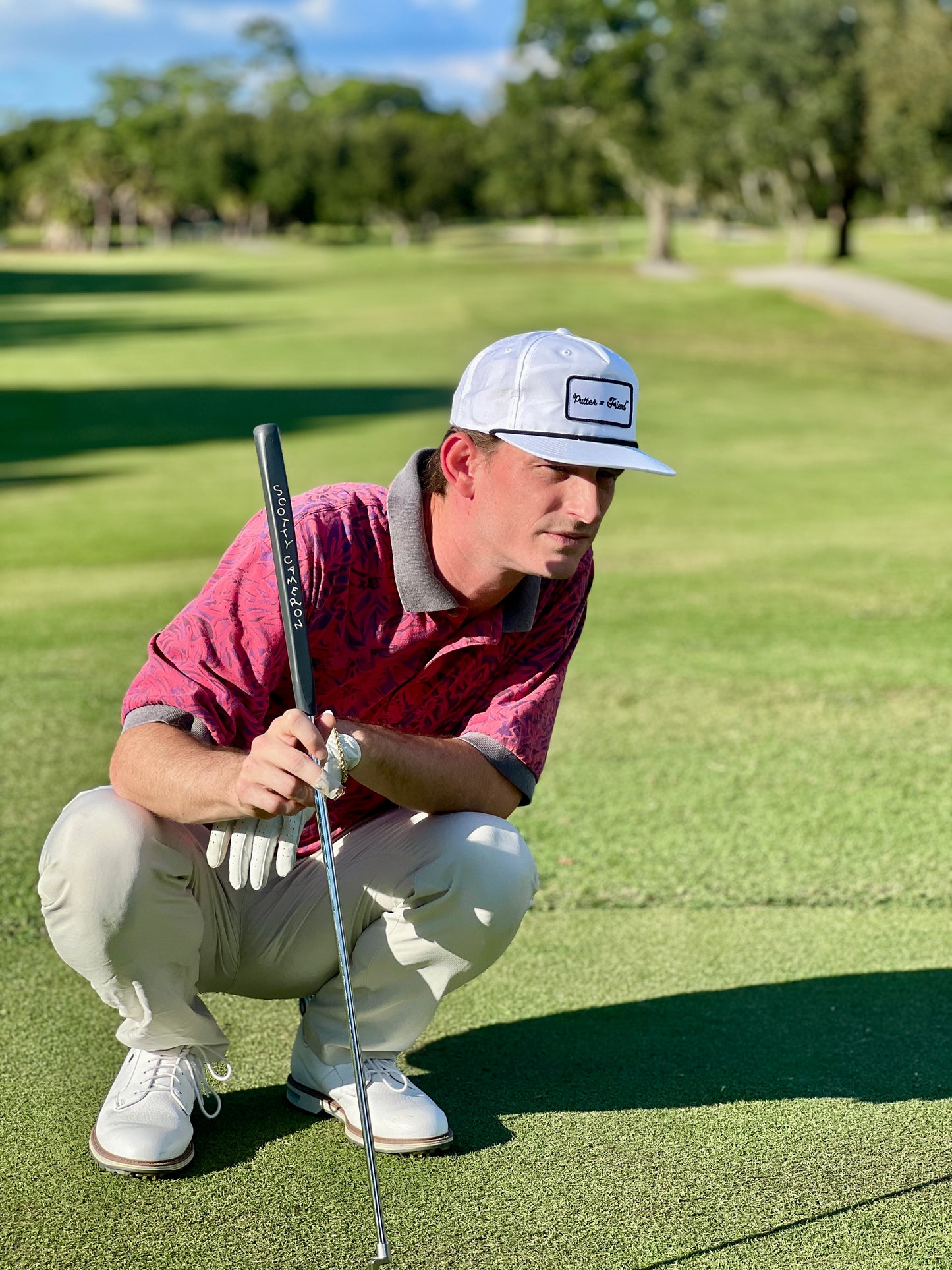 Classic Patch Hat - White w/ Black Rope