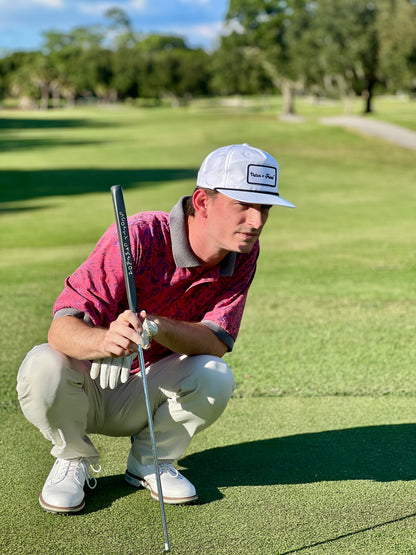 Classic Patch Hat - White w/ Black Rope